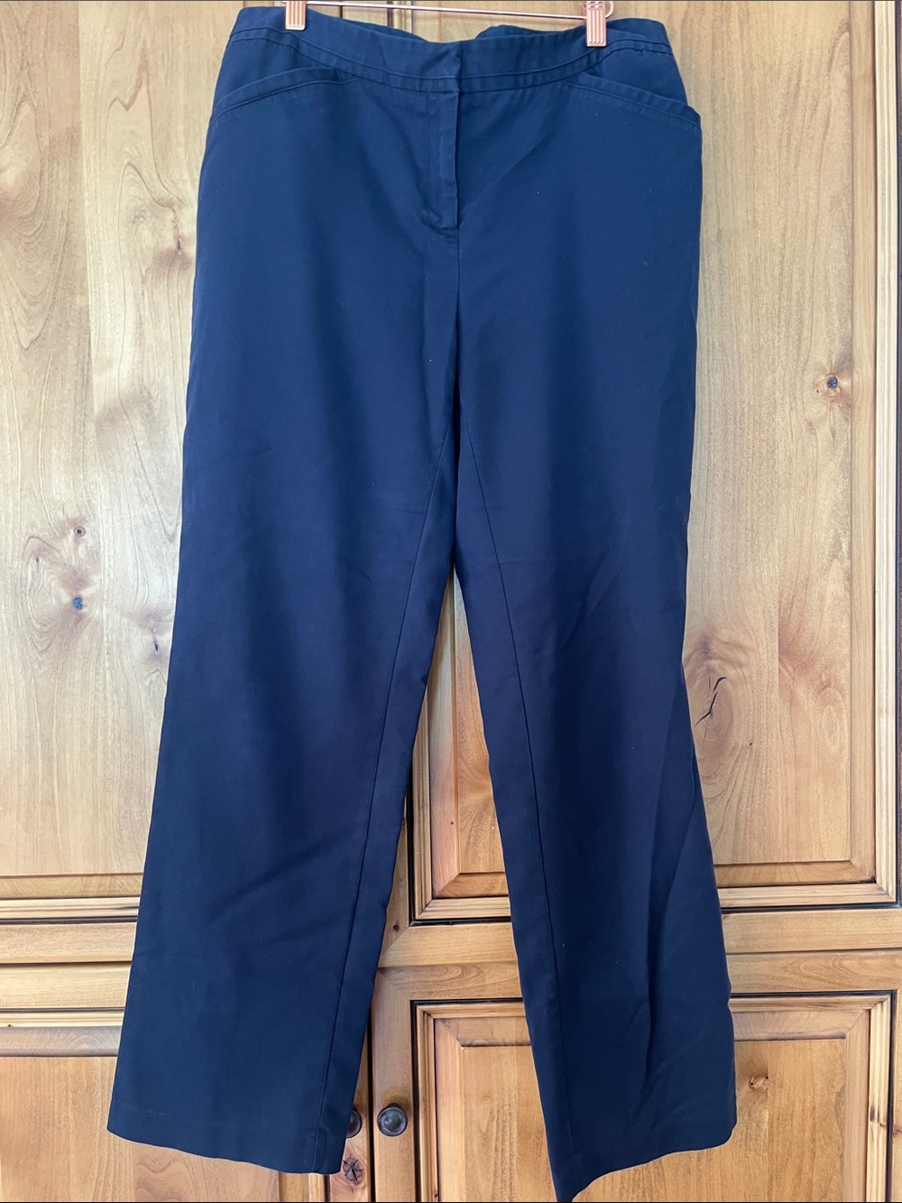 Rafaella Navy Wide-Leg Pants